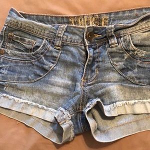 Jean short shorts